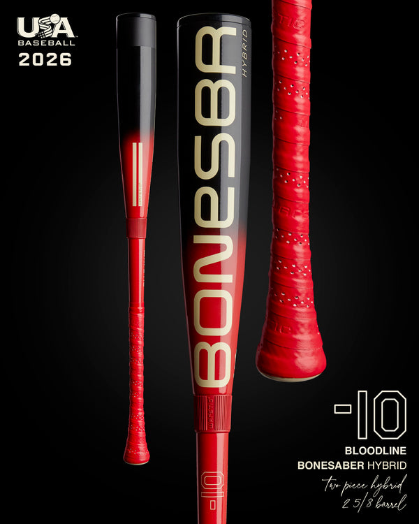 2026 BONESABER HYBRID BLOODLINE USA METAL BASEBALL BAT -10