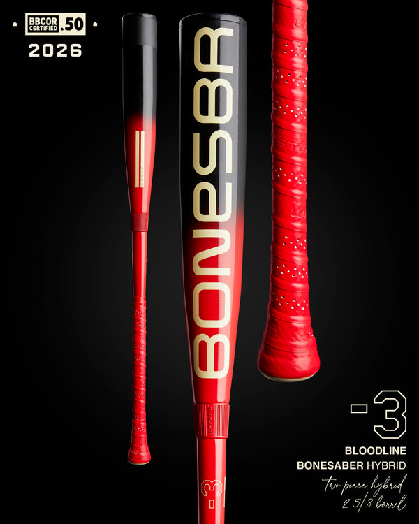 2026 BONESABER HYBRID BLOODLINE LIMITED EDITION BBCOR METAL BASEBALL BAT