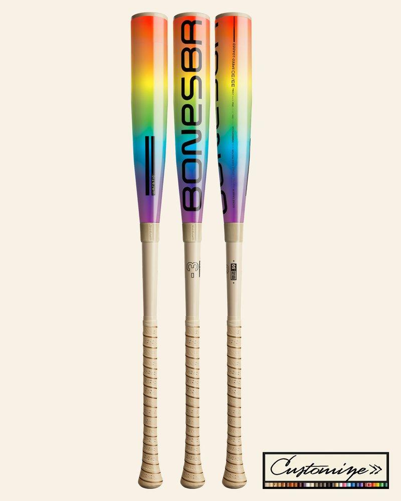 2026 CUSTOM BONESABER HYBRID BBCOR METAL BASEBALL BAT in Slide 2