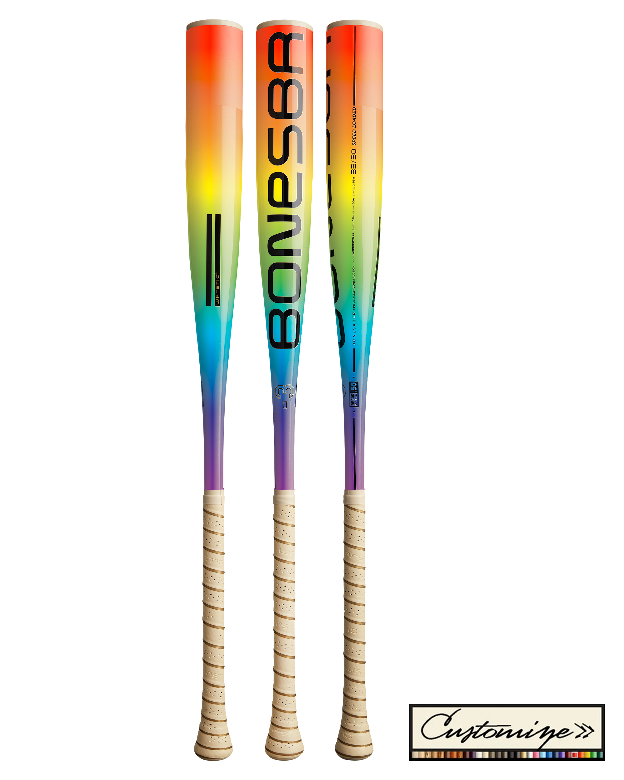 CUSTOM BONESABER™ ONE BBCOR METAL BASEBALL BAT