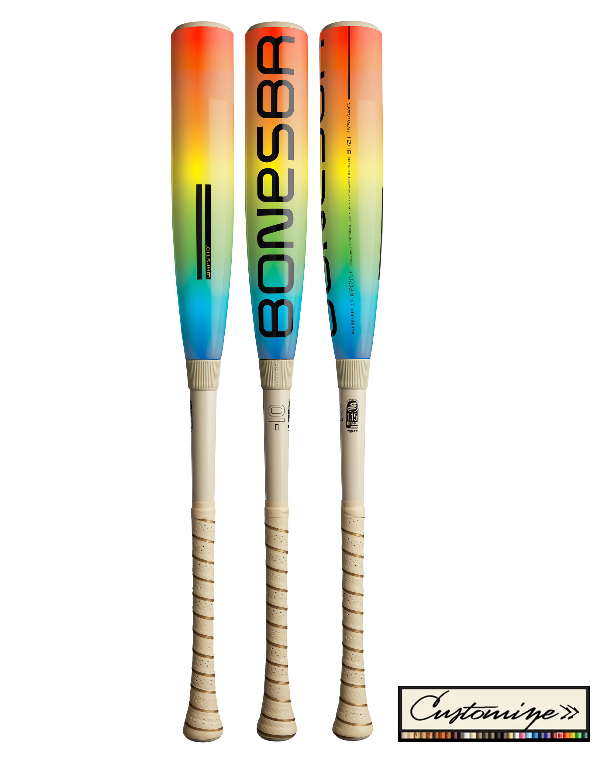 CUSTOM BONESABER USSSA COMPOSITE BASEBALL BAT - Warstic