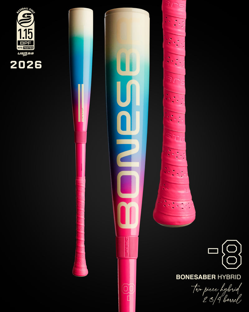 2026 BONESABER HYBRID SOLAR STORM USSSA METAL BASEBALL BAT -8 in Slide 1