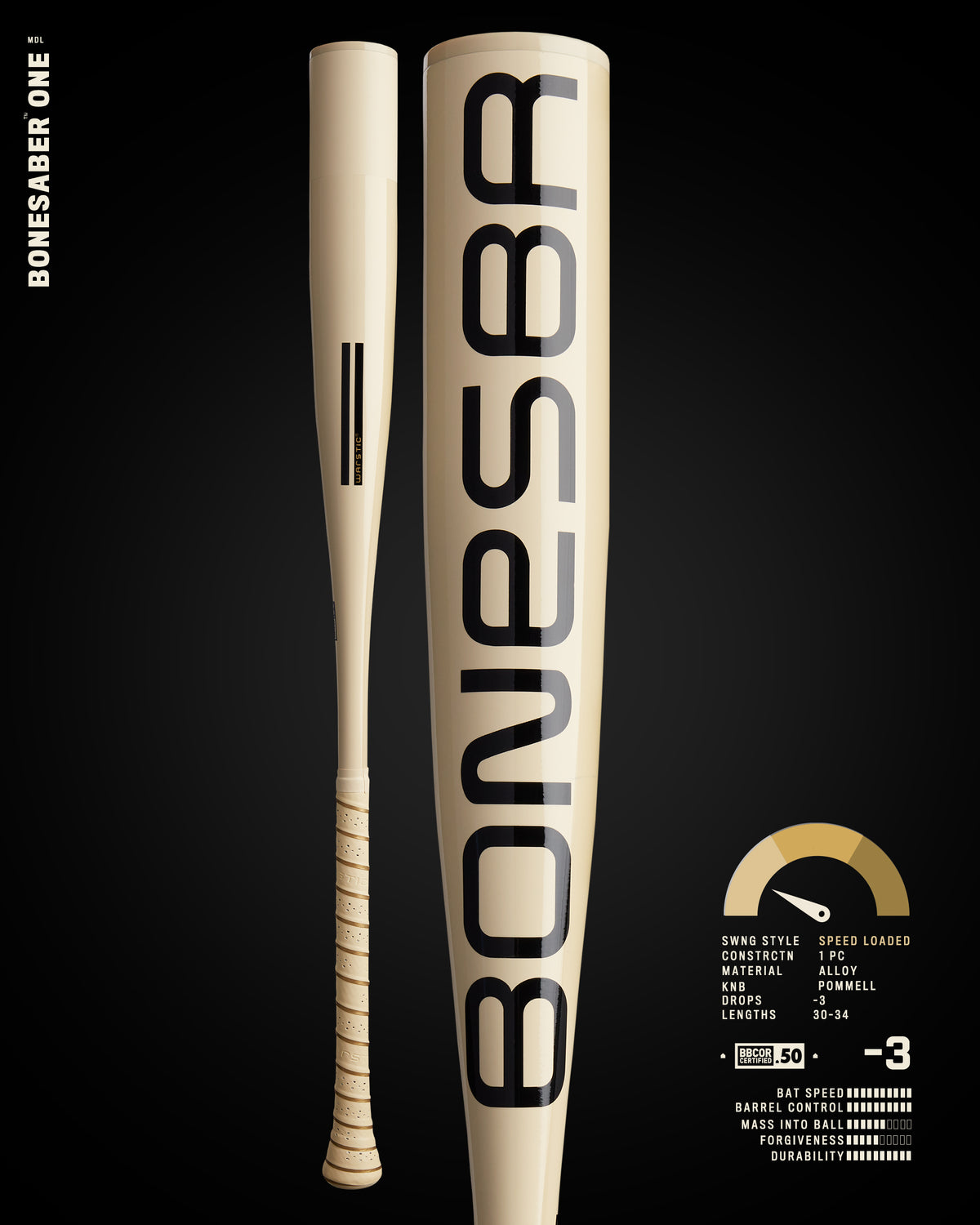 BONESABER™ ONE BBCOR METAL BASEBALL BAT