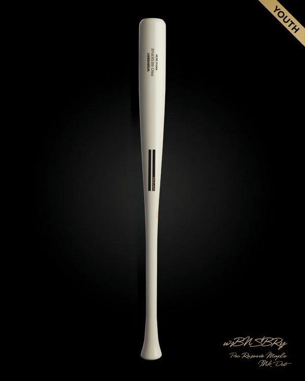 WSBONESABER YOUTH PRO RESERVE NAVAJO BONE MAPLE WOOD BAT