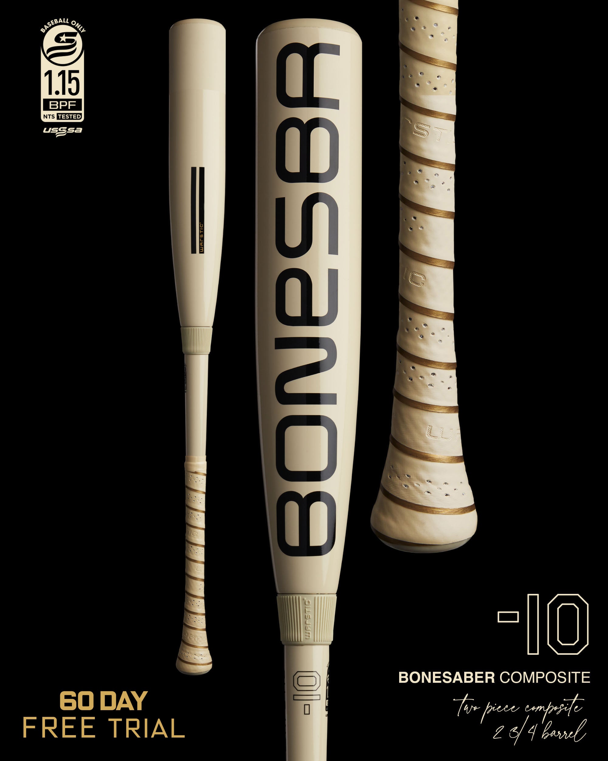 BONESABER™ COMPOSITE USSSA BASEBALL BAT -10