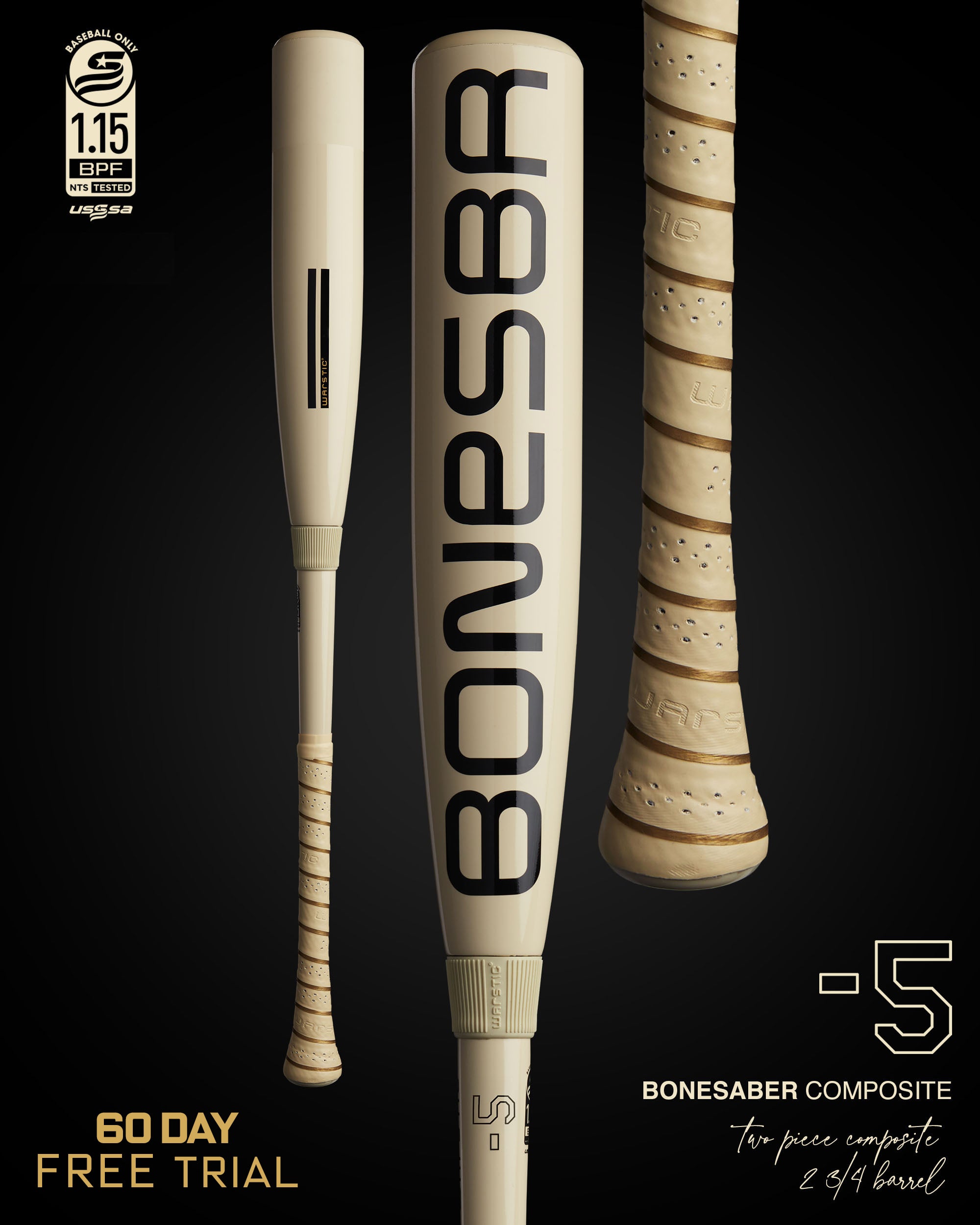 BONESABER™ COMPOSITE USSSA BASEBALL BAT -5