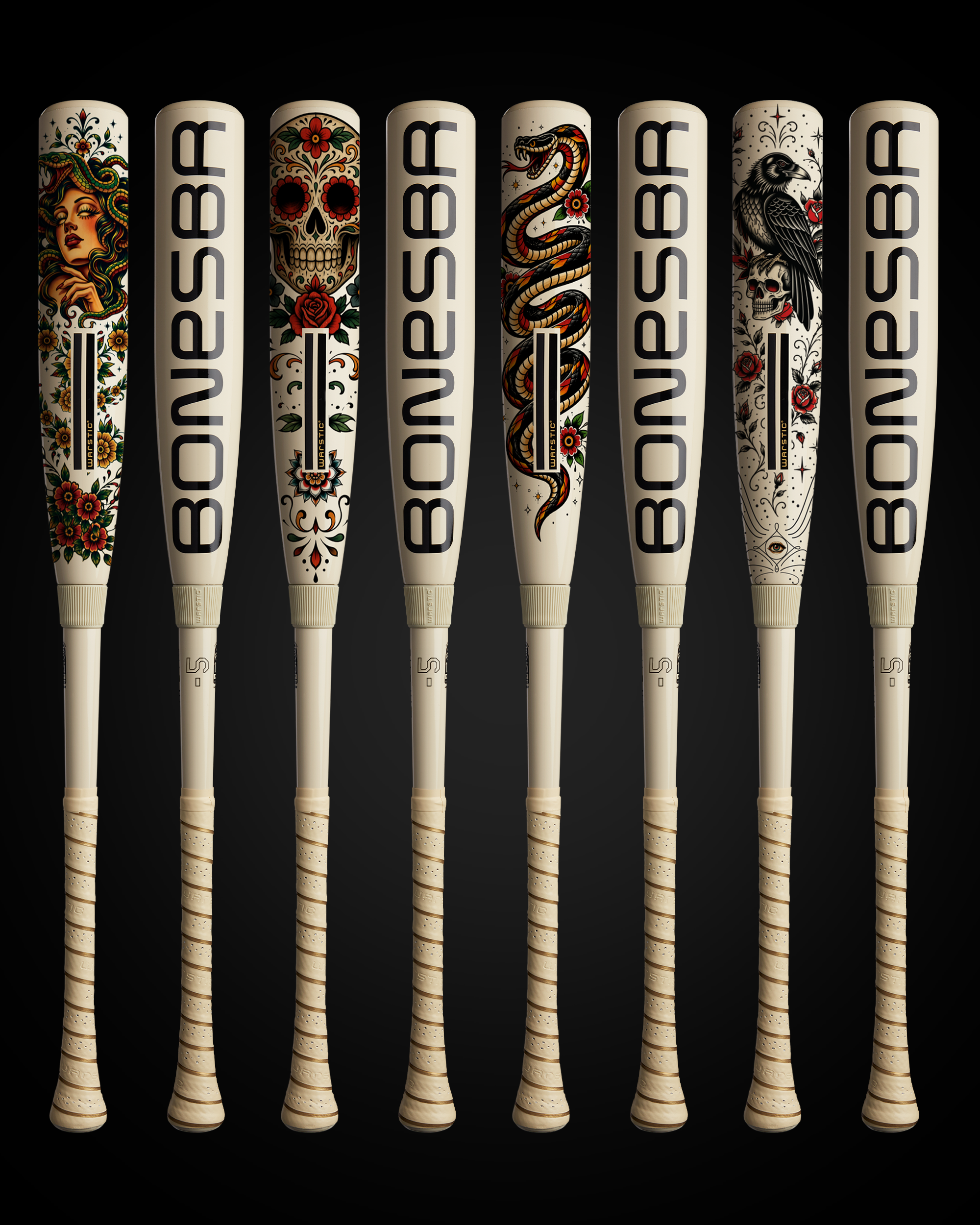 2026 BONESABER COMPOSITE "AMERICANA INK" LIMITED EDITION USSSA BASEBALL BAT