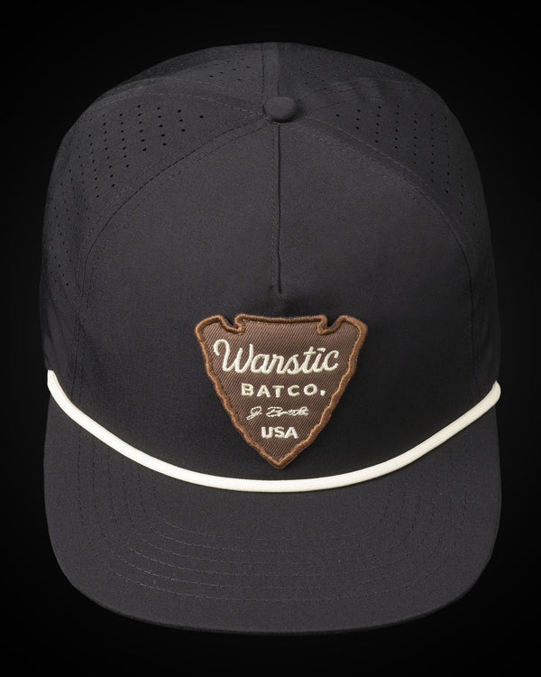 WARSTIC ARROWHEAD ROPE LIGHTWEIGHT SNAPBACK (BLACK)