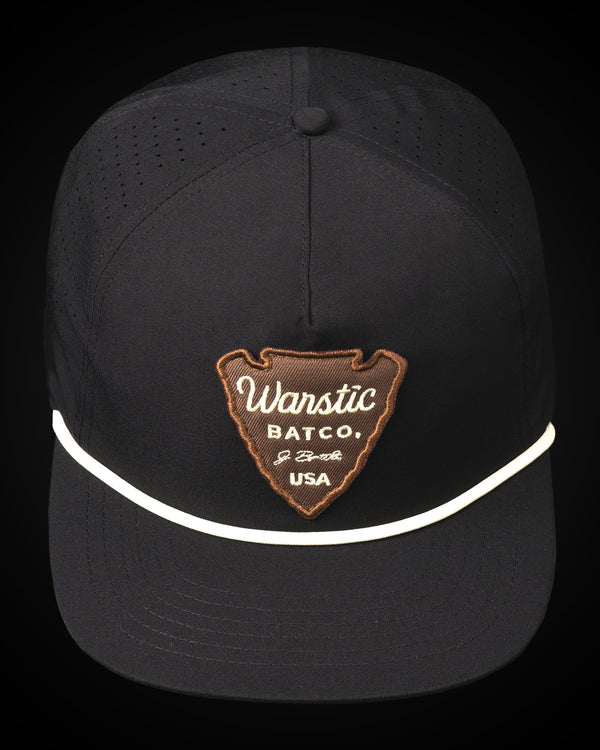 WARSTIC ARROWHEAD ROPE LIGHTWEIGHT SNAPBACK (BLACK)
