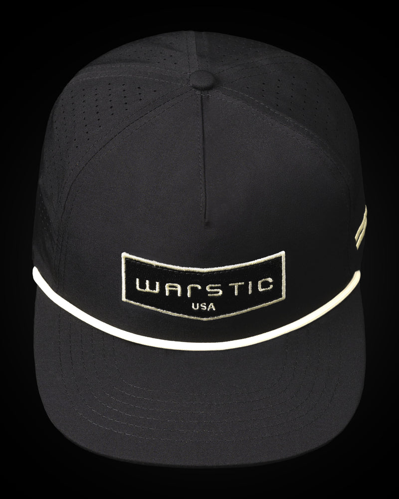 WARSTIC CHEVRON PATCH ROPE LIGHTWEIGHT SNAPBACK (BLACK) in Slide 1