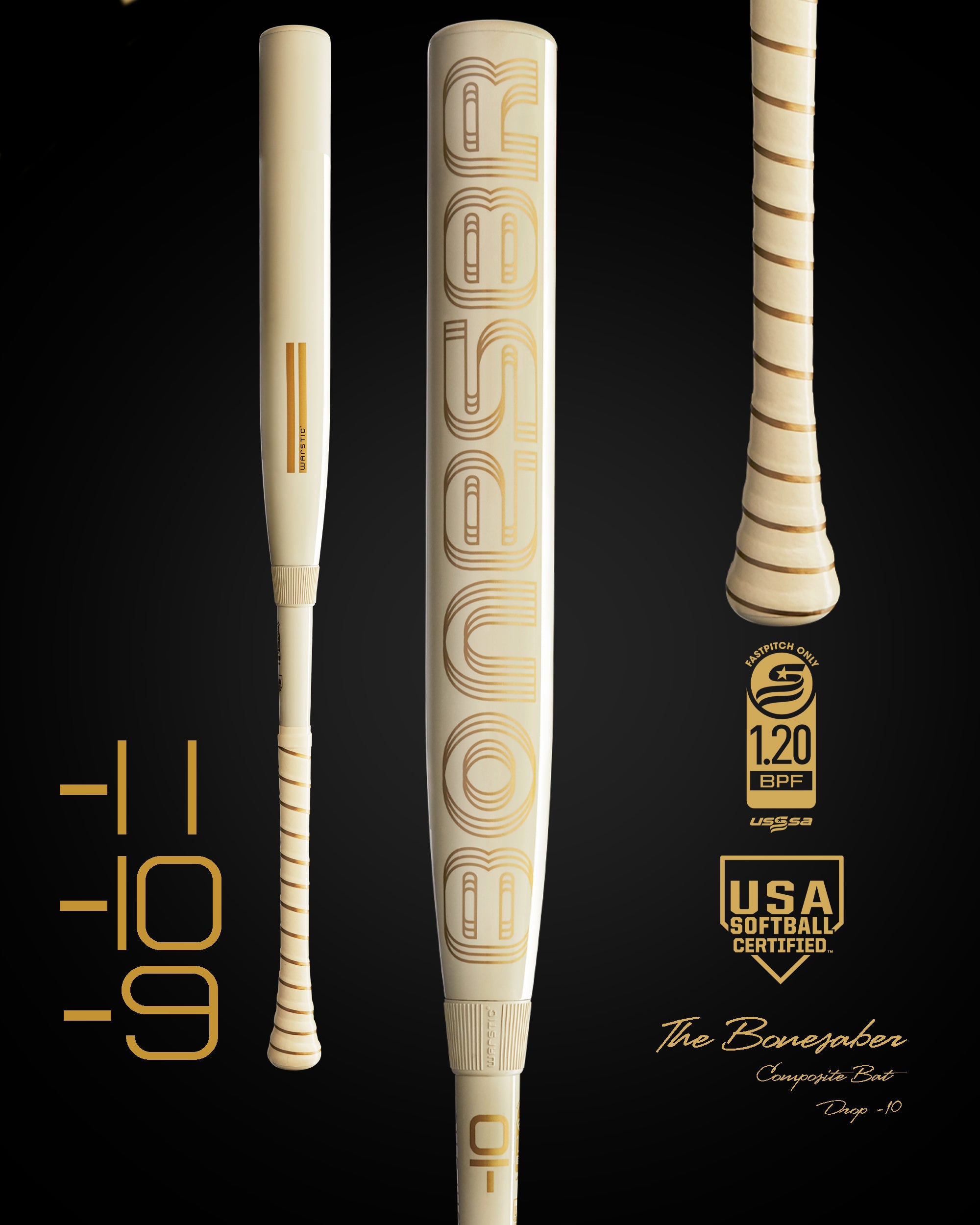 2024 BONESABER USA/USSSA COMPOSITE FASTPITCH BAT
