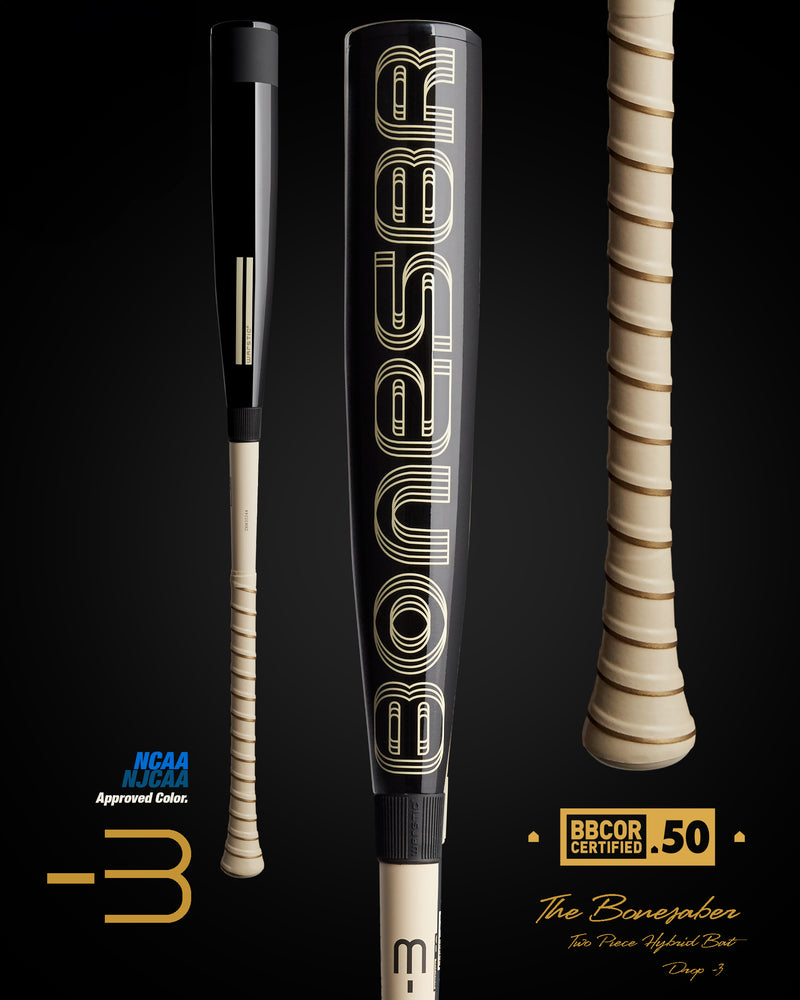 2024 BONESABER HYBRID BLACK COBRA EDITION BBCOR METAL BASEBALL BAT ...