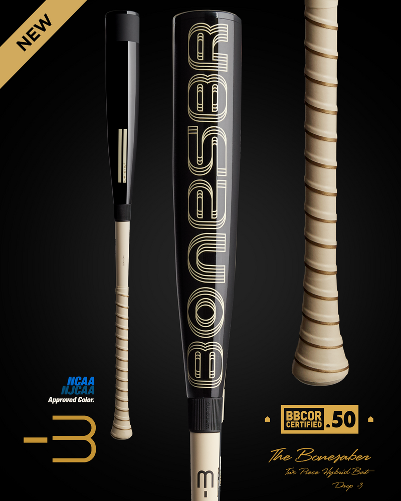 BONESABER HYBRID BLACK COBRA EDITION BBCOR METAL BASEBALL BAT โ Warstic