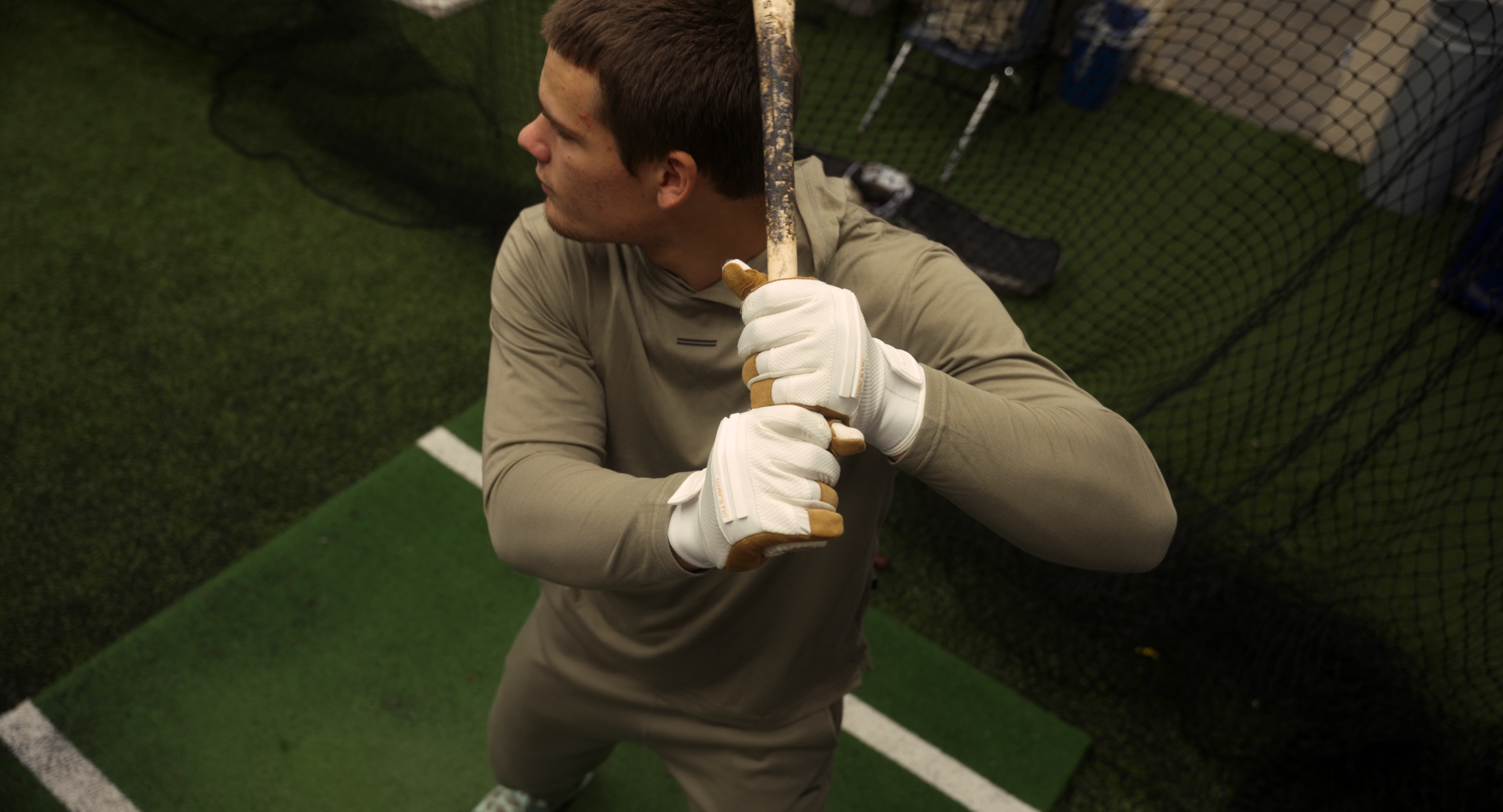 WORKMAN4 BATTING GLOVES "WHITE OUT"