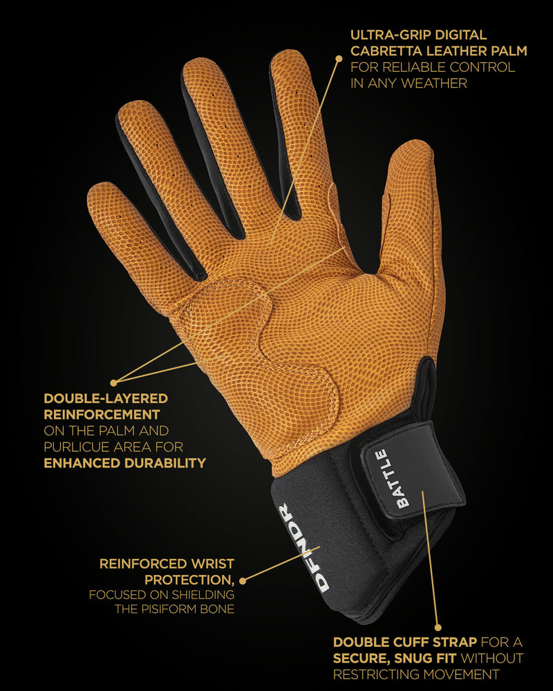 DFNDR BATTING GLOVES "BLACK"