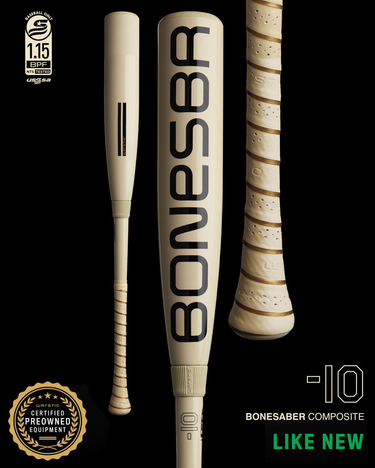 PREOWNED BONESABER™ COMPOSITE USSSA BASEBALL BAT -10