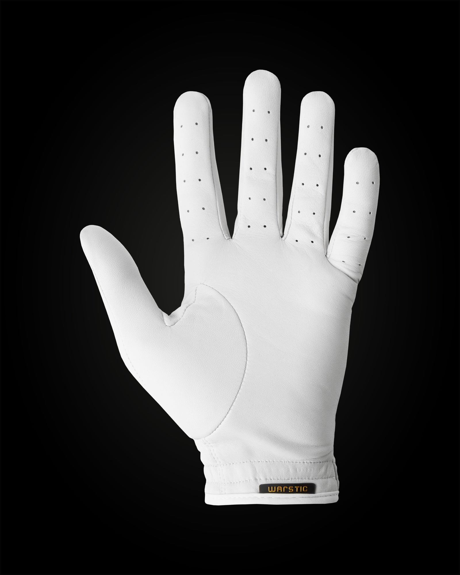 WARSTIC CABRETTA GOLF GLOVE WHITE Warstic