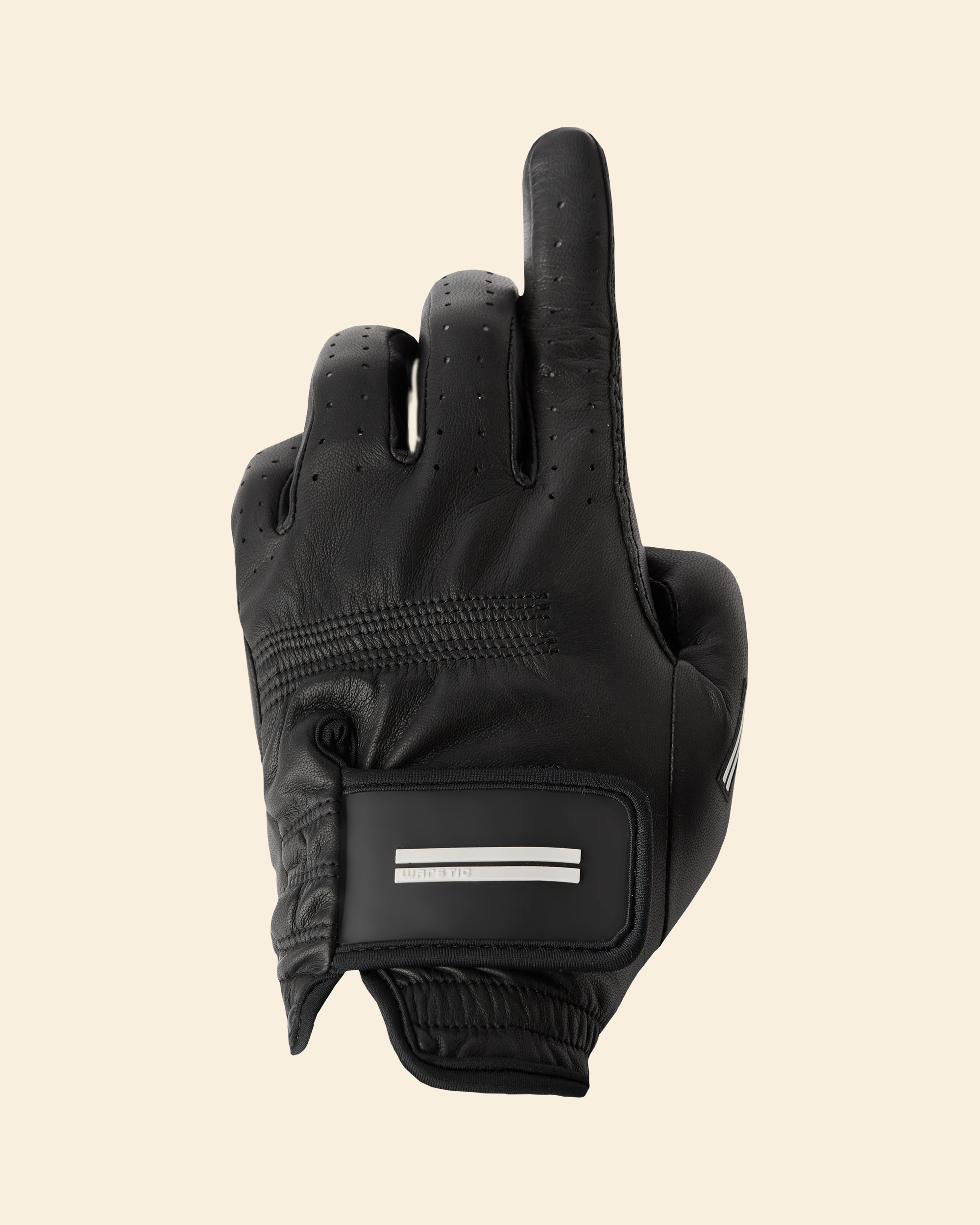 WARSTIC CABRETTA GOLF GLOVE [BLACK]