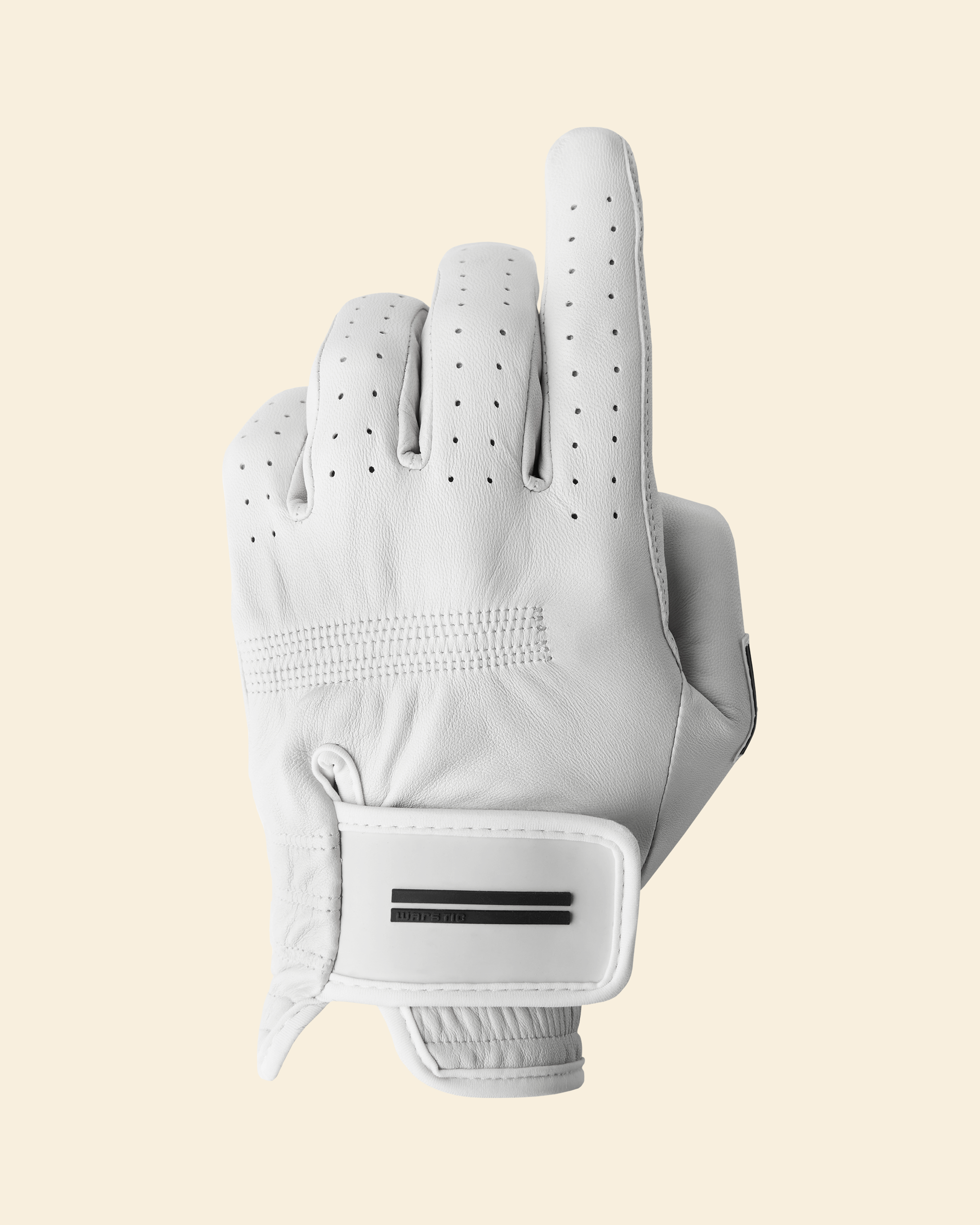 WARSTIC CABRETTA GOLF GLOVE [WHITE]