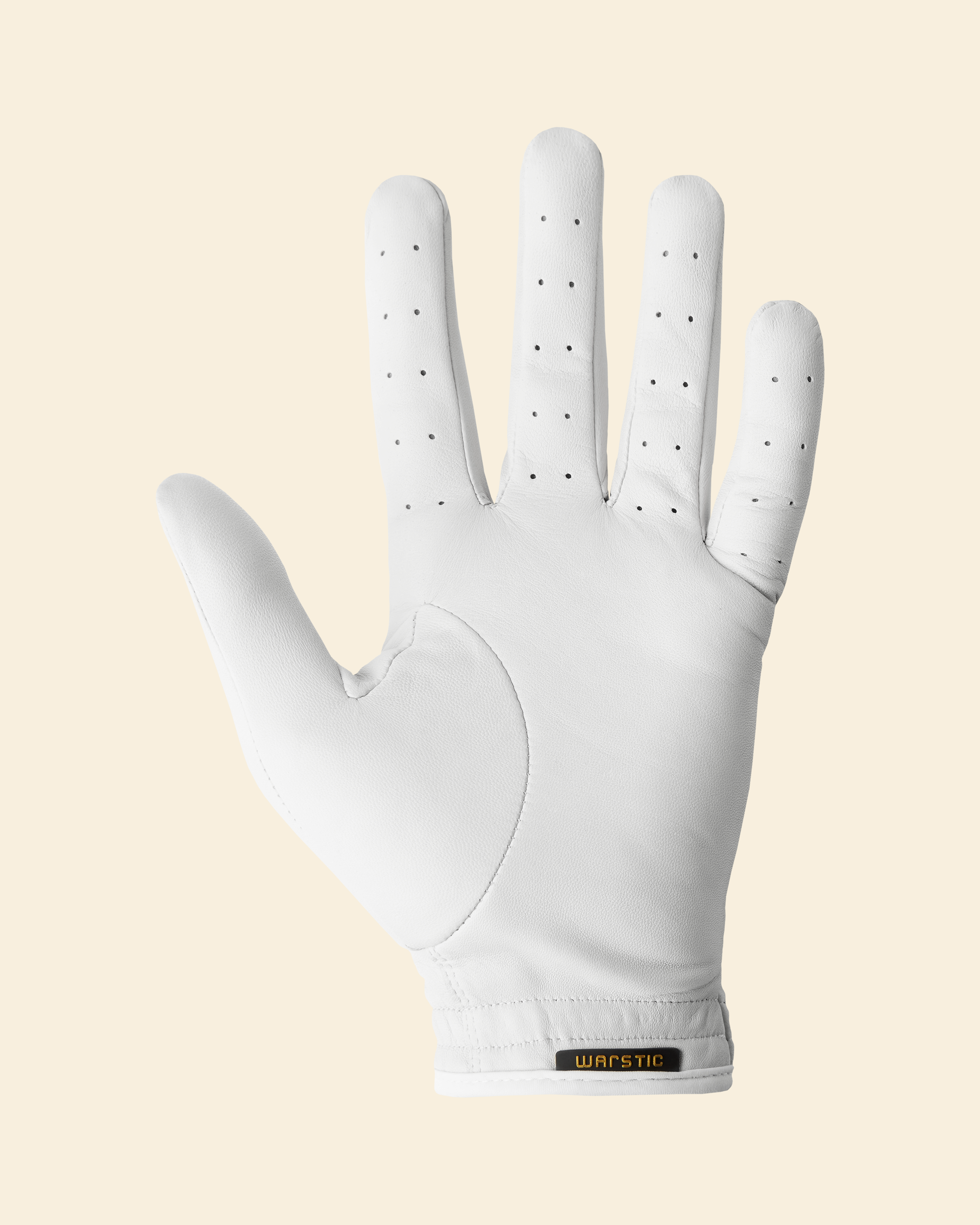WARSTIC CABRETTA GOLF GLOVE [WHITE]