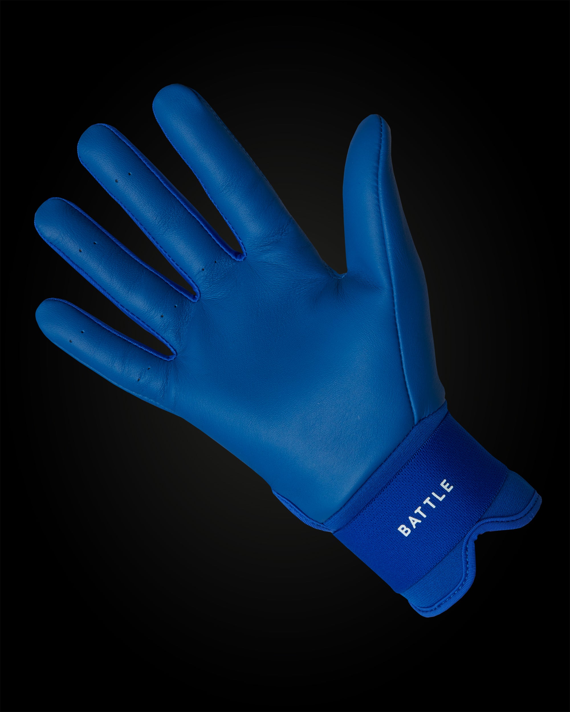 IK3 PRO CABRETTA LONG CUFF BATTING GLOVES "BLUE"