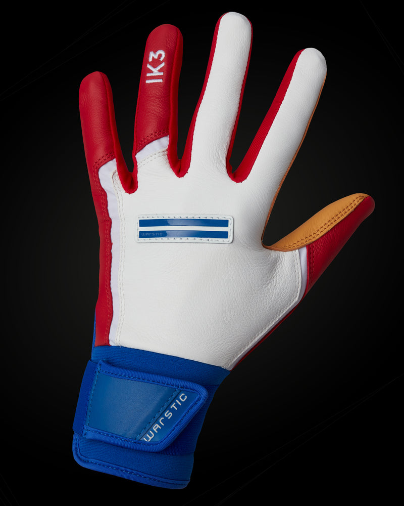IK3 PRO CABRETTA LONG CUFF BATTING GLOVES "USA" in Slide 1