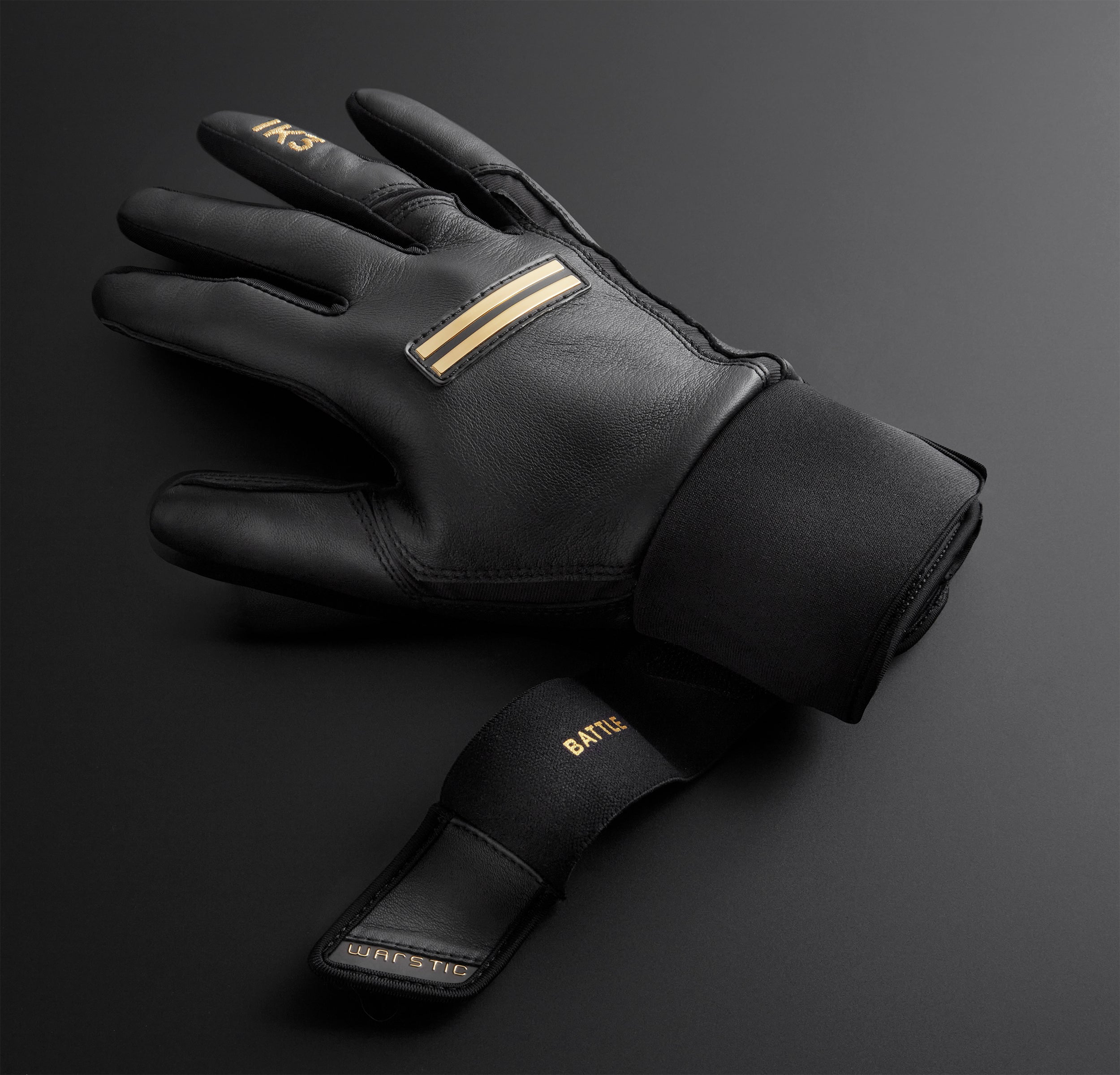 IK3 PRO CABRETTA LONG CUFF BATTING GLOVES "GRAY"