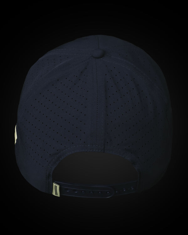 WARSTIC SCRIPT PIPED LIGHTWEIGHT SNAPBACK (NAVY)