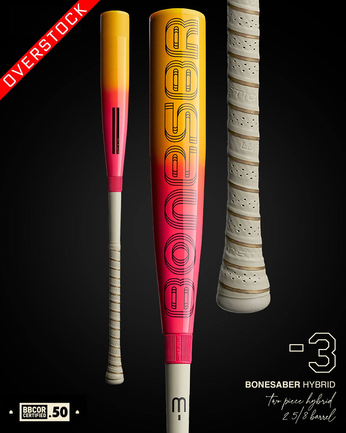 2024 BONESABER HYBRID TROPIC THUNDER EDITION BBCOR METAL BASEBALL BAT