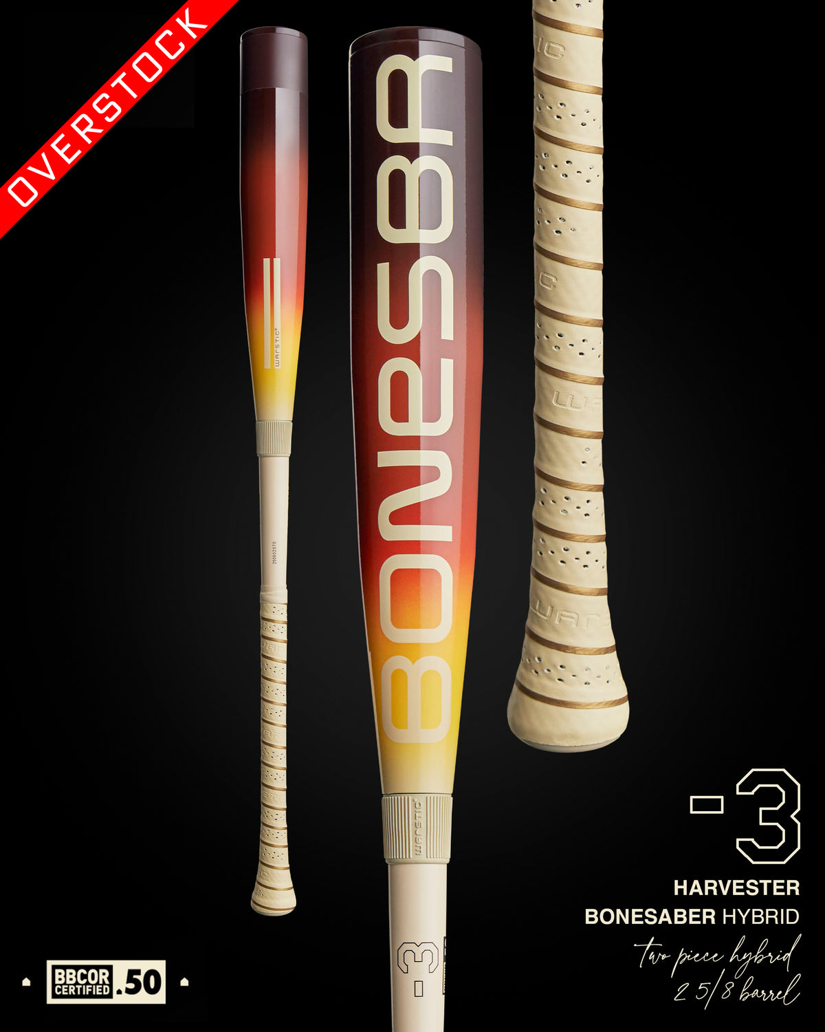 BONESABER™ HYBRID BBCOR METAL BASEBALL BAT - "HARVESTER"