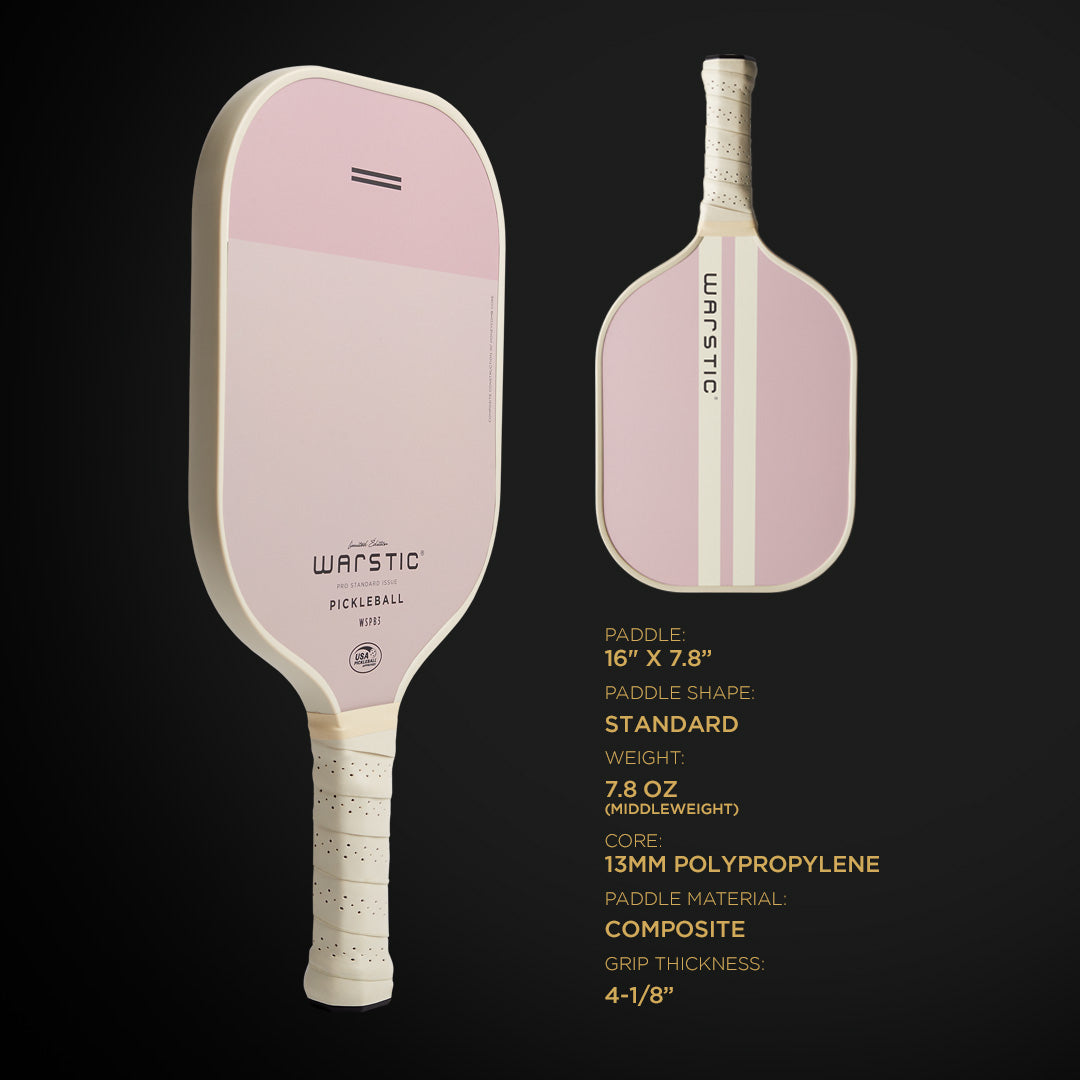 WSPB3 PRO STD ISSUE | STANDARD SHAPE | COMPOSITE SURFACE PICKLEBALL PADDLE - LTD ED ROSE