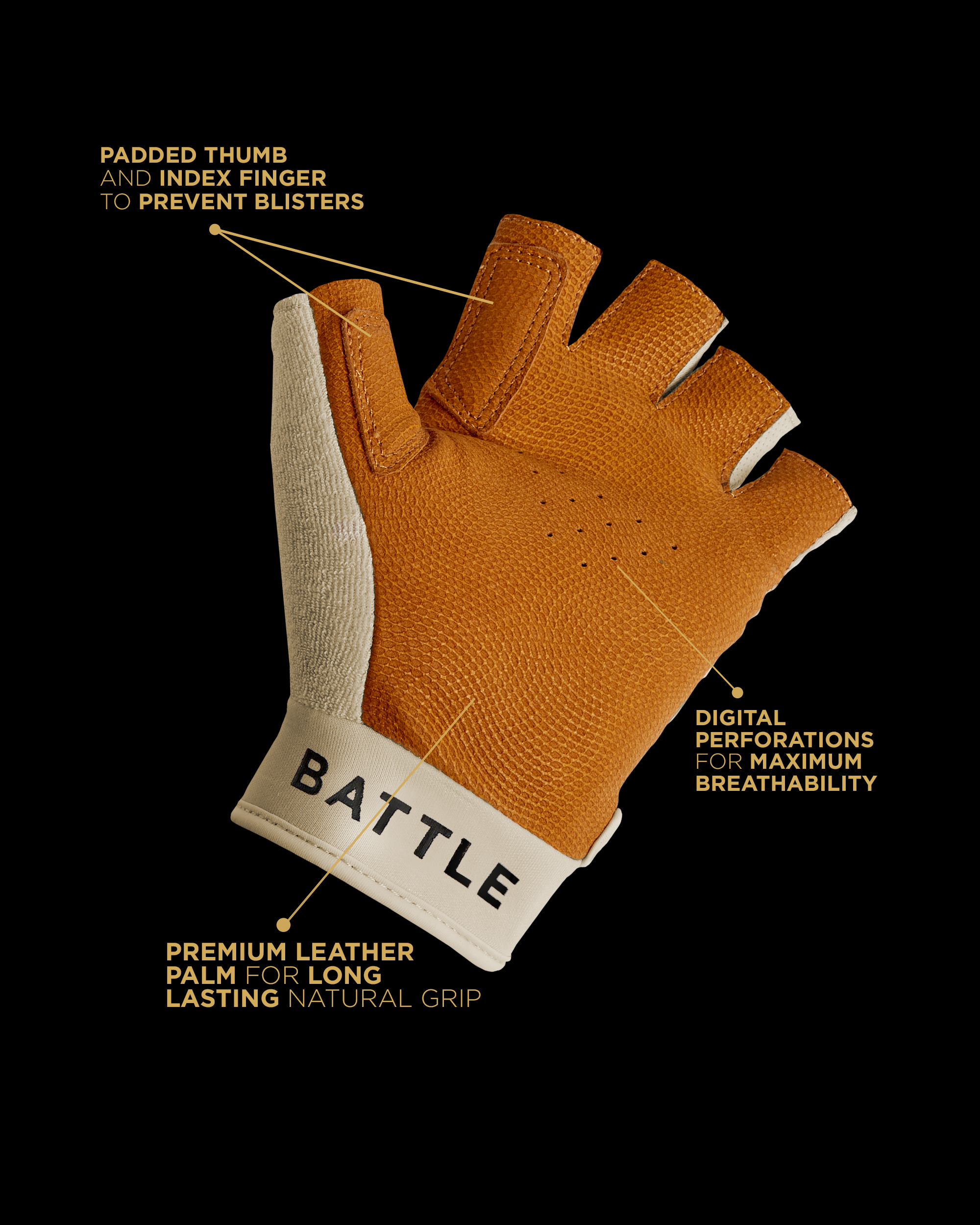 WARSTIC PICKLEBALL GLOVE (BONE)