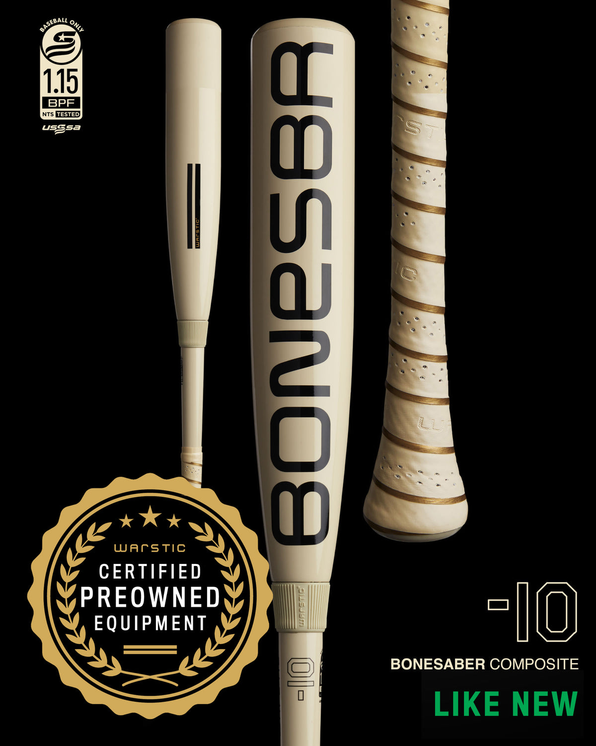 PREOWNED BONESABER™ COMPOSITE USSSA BASEBALL BAT -10