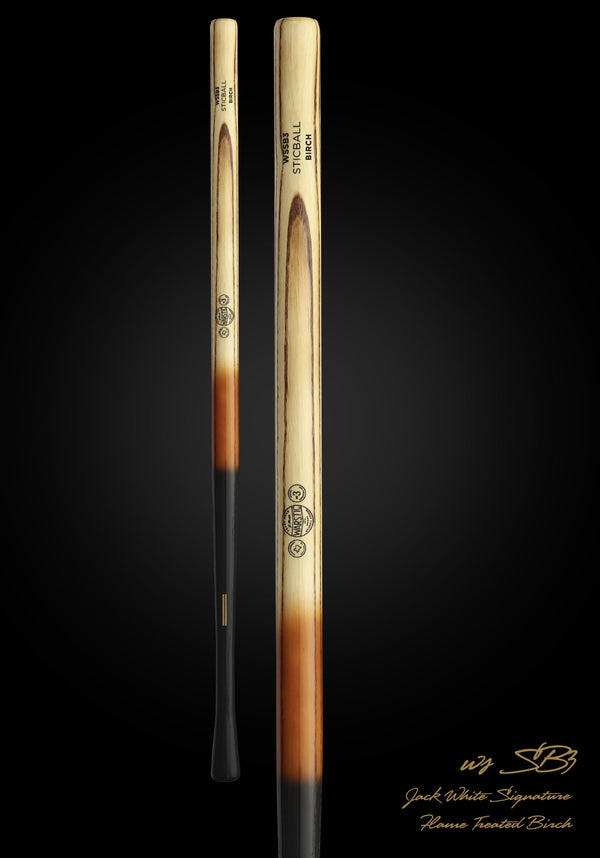 WSSB3 "JACK WHITE SIGNATURE" CUSTOM WOOD STICBALL BAT