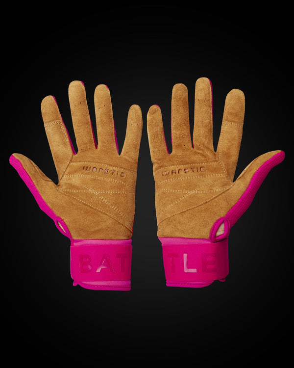 WORKMAN4 BATTING GLOVES "BATTLE PINK"