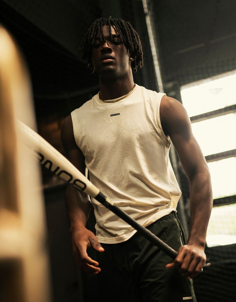 THNDHRT COLLECTION TRAINING APPAREL - PERFORMANCE TANK (BONE)