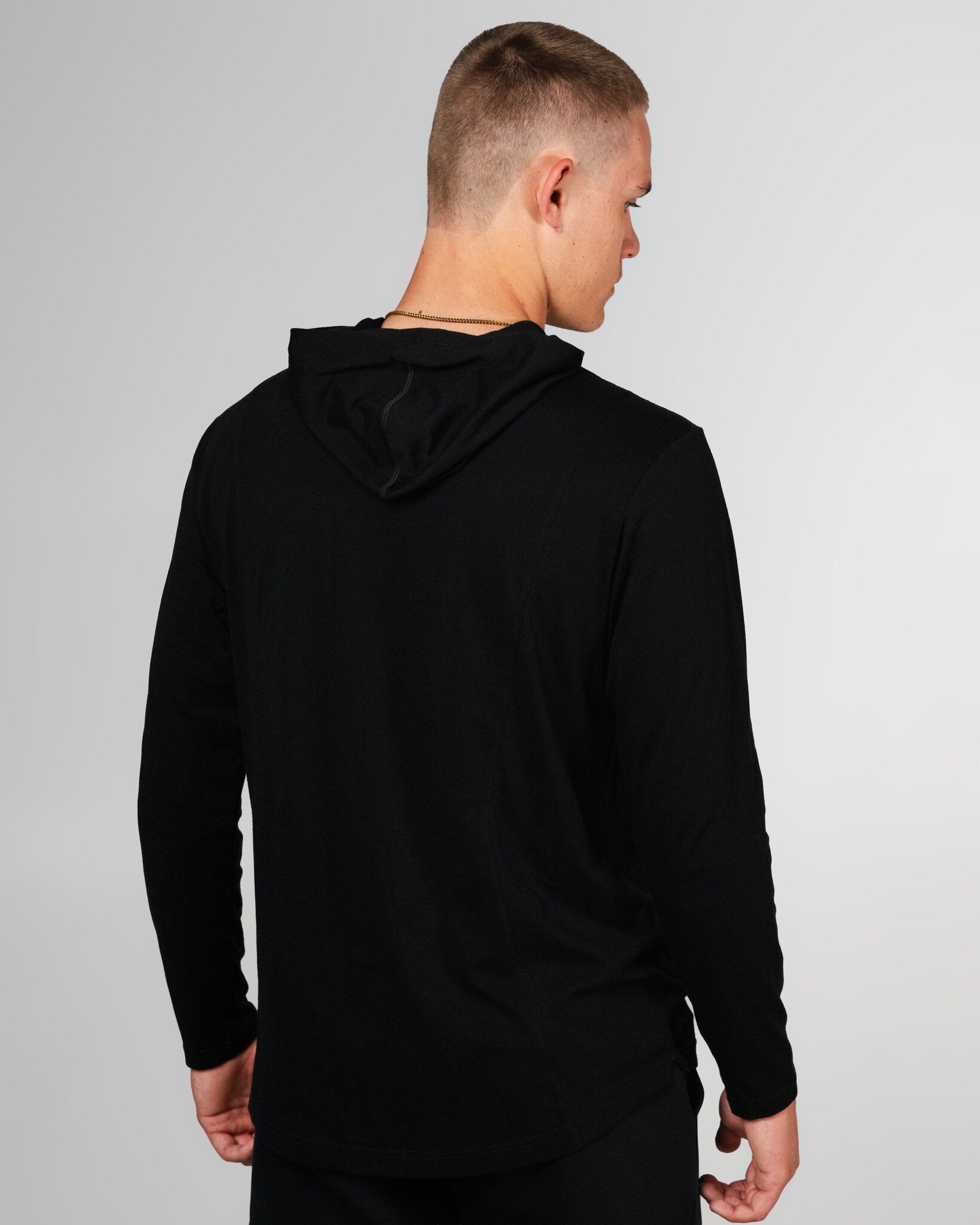 THNDHRT COLLECTION TRAINING APPAREL -  HOODED LONG SLEEVE (BLACK)