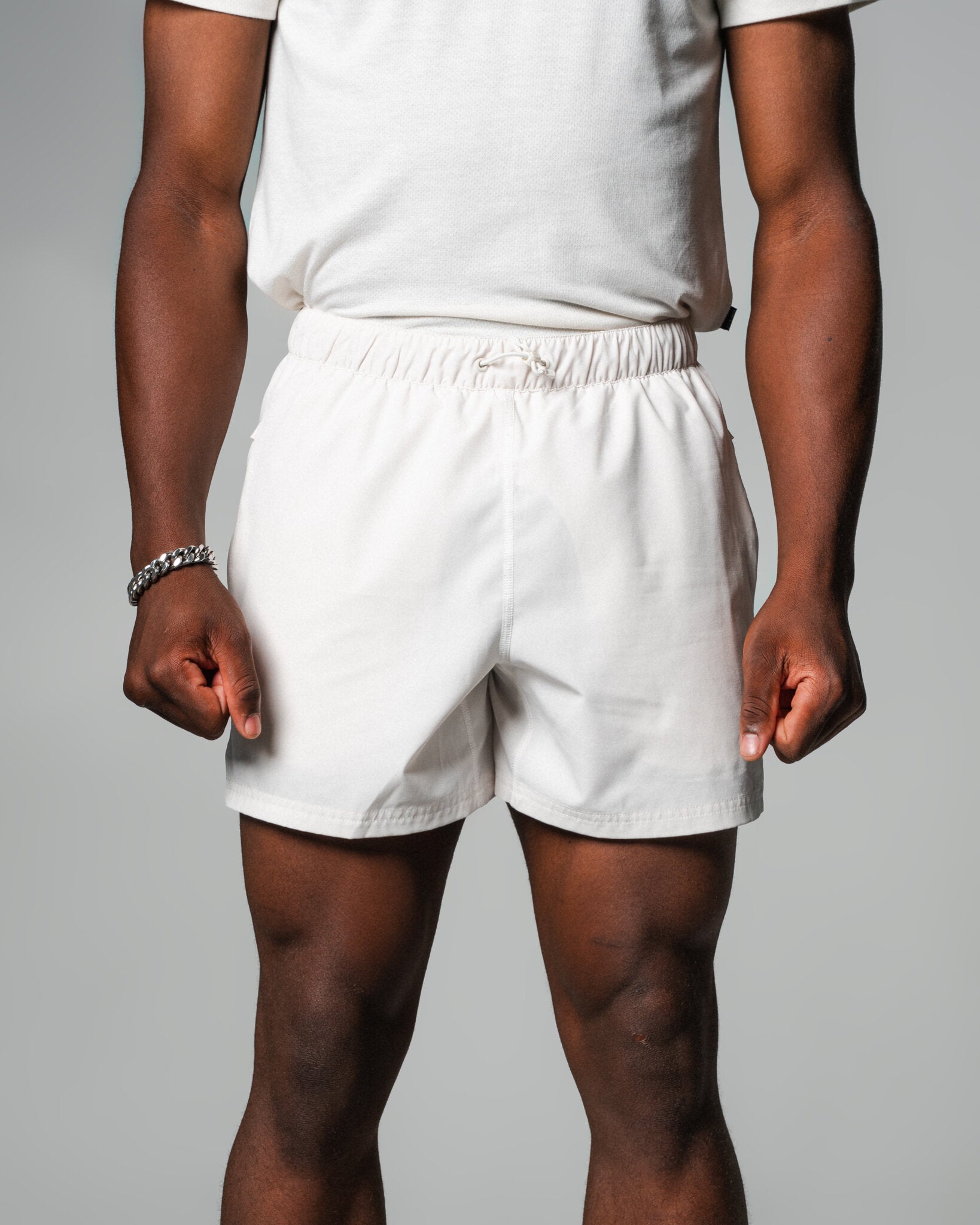 THNDHRT COLLECTION TRAINING APPAREL - PERFORMANCE SHORTS (BONE)