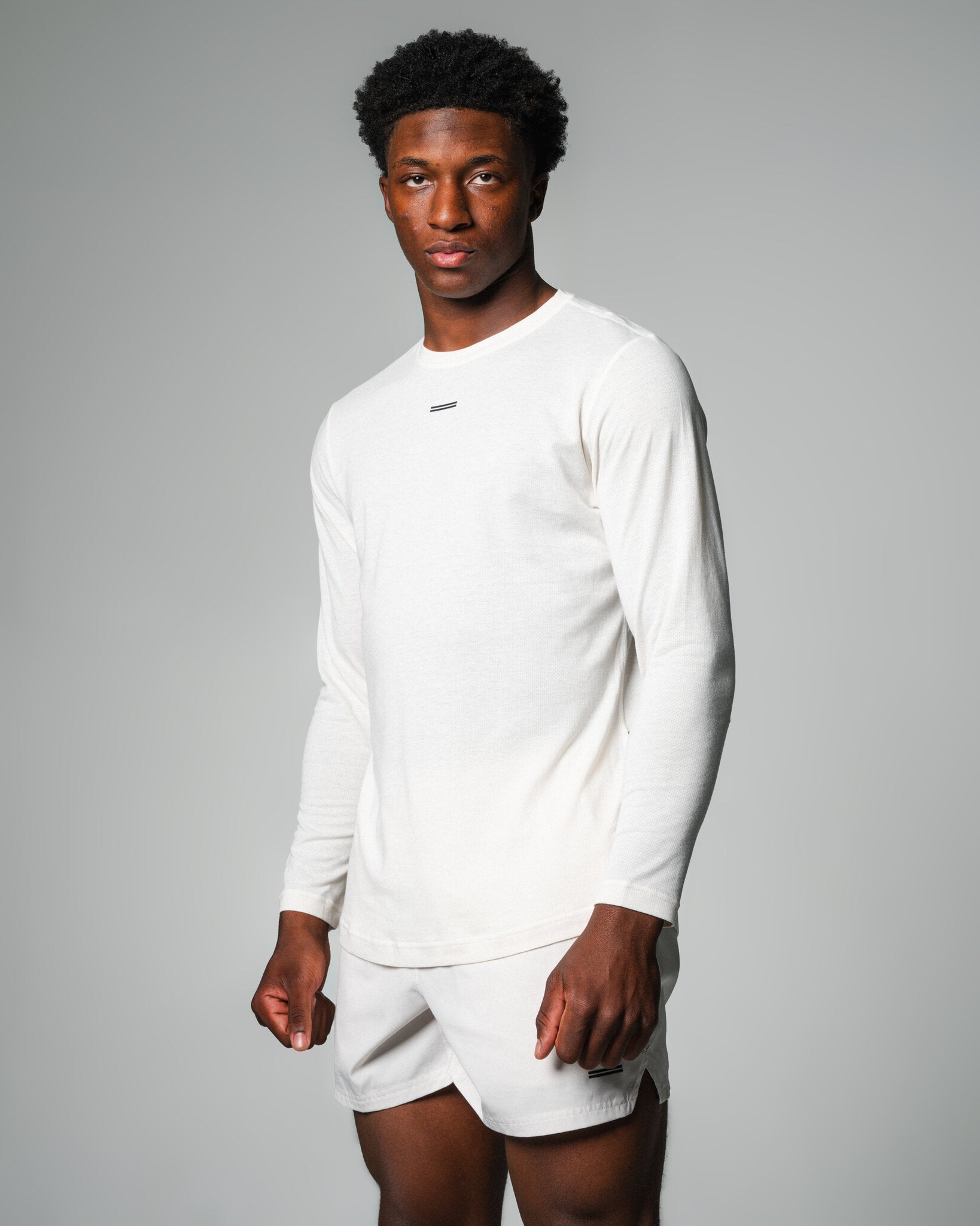 THNDHRT COLLECTION TRAINING APPAREL - LONG SLEEVE TEE (BONE)
