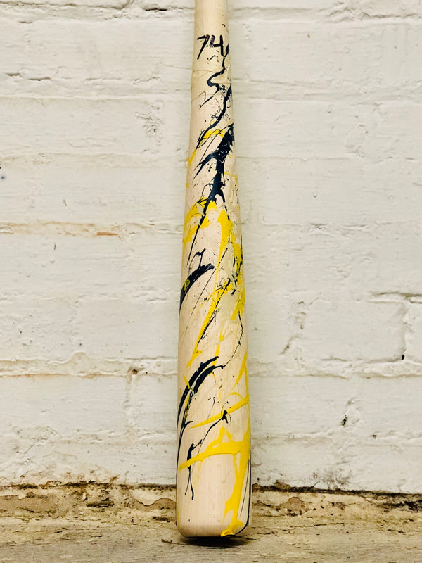 Art of Hitting - Yellow/White/Navy by Ben Jenkins Bat No 074, [prouduct_type], [Warstic]