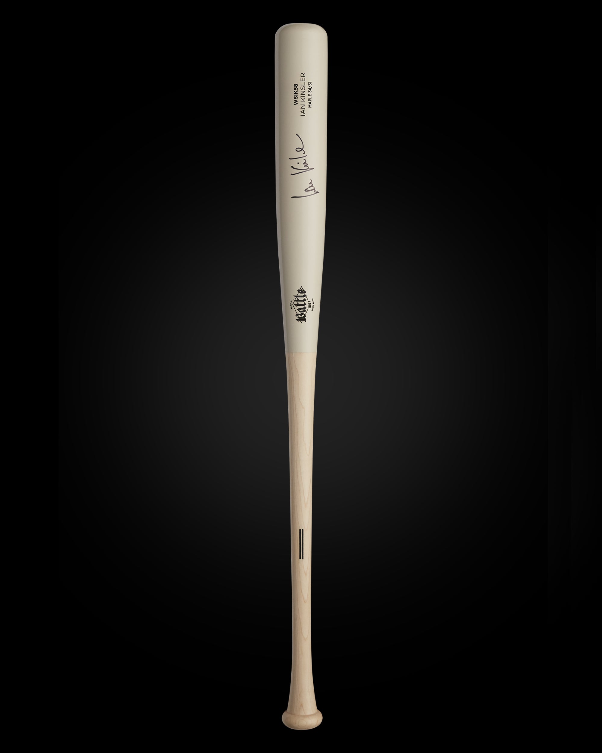 BIG FLY x WARSTIC IAN KINSLER AUTOGRAPHED BAT, SHIRT & POSTER SET