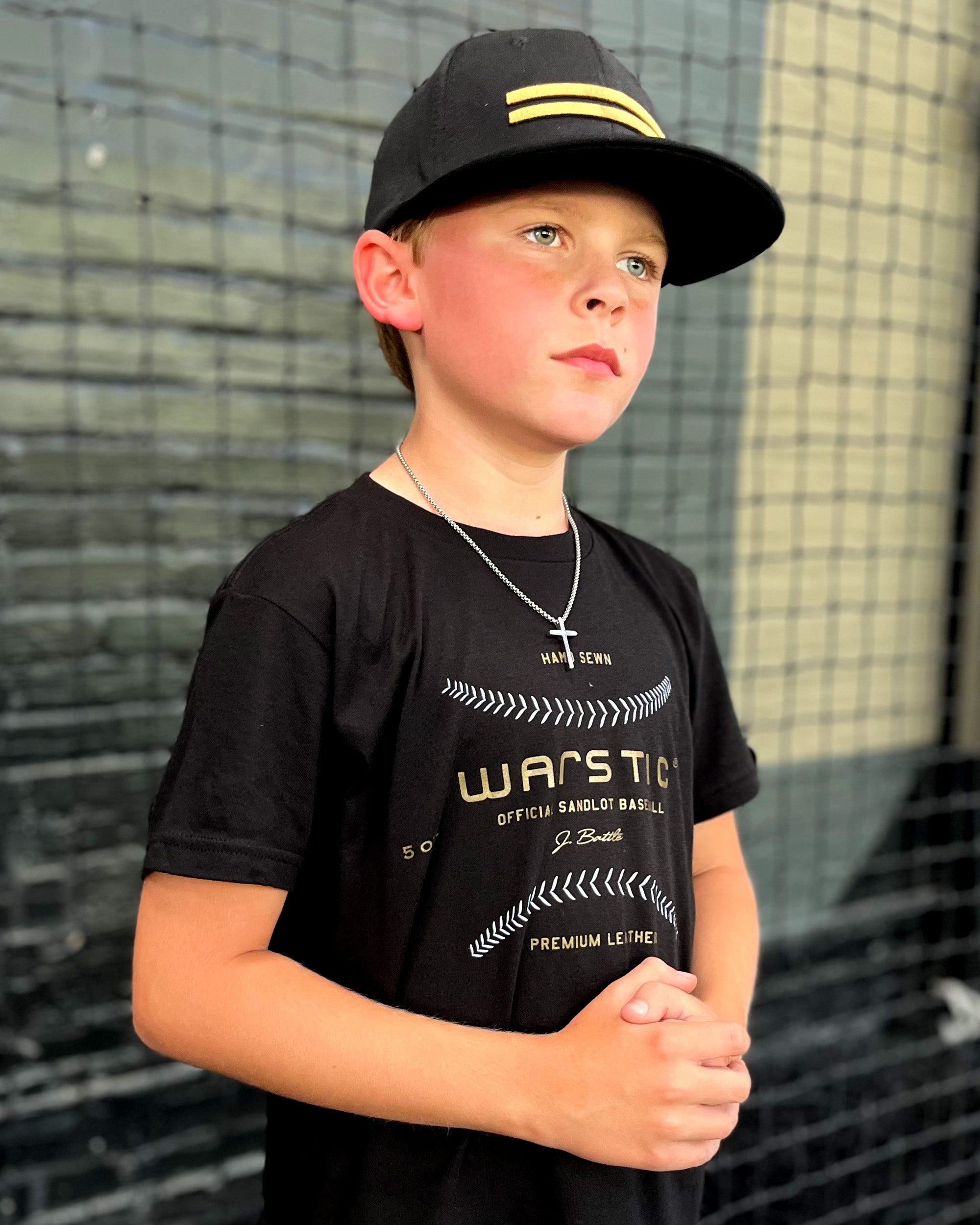 WARSTIC BASEBALL TEE YOUTH (BLACK)