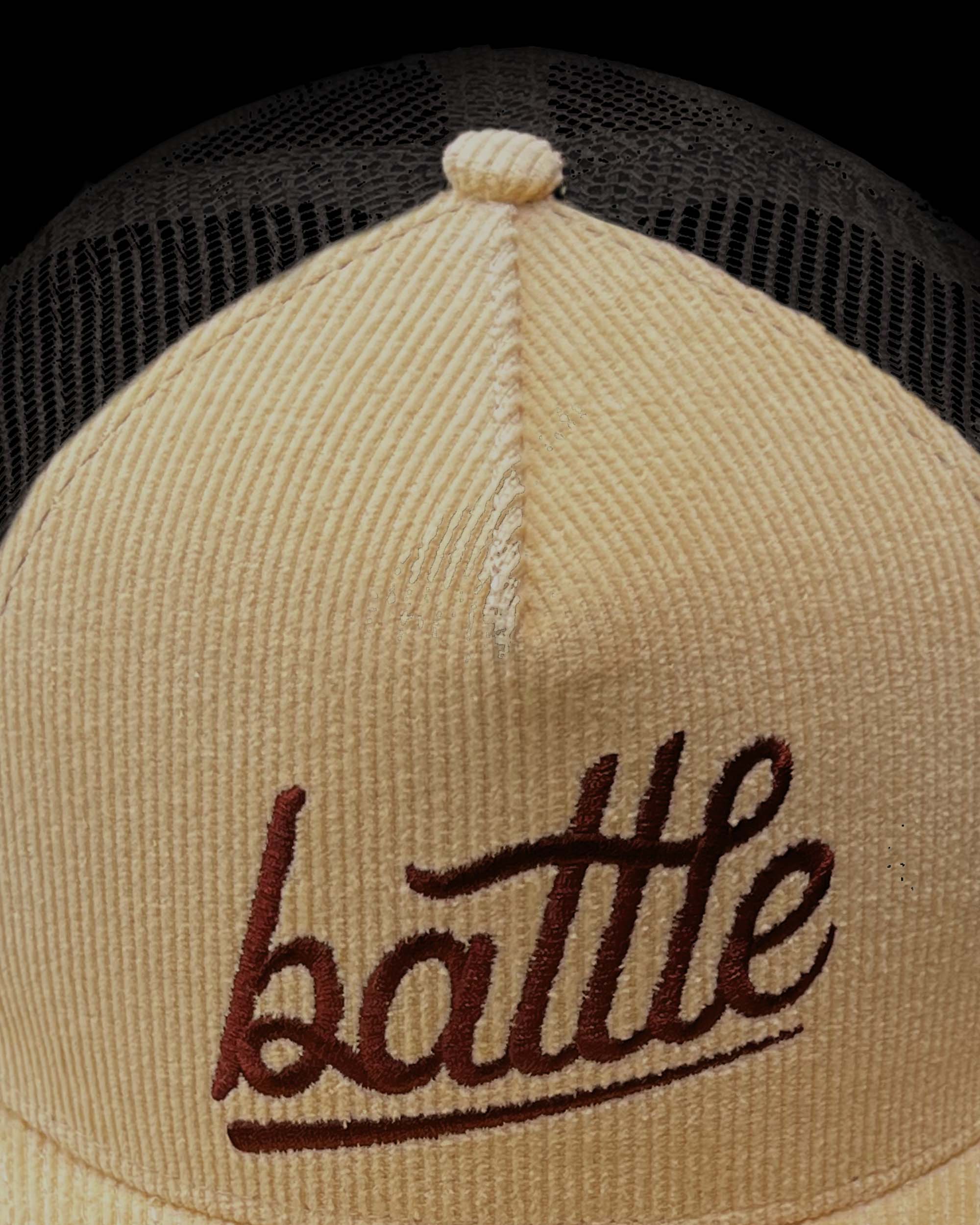 CORDUROY TRUCKER SNAPBACK KHAKI/TOBACCO (BATTLE)