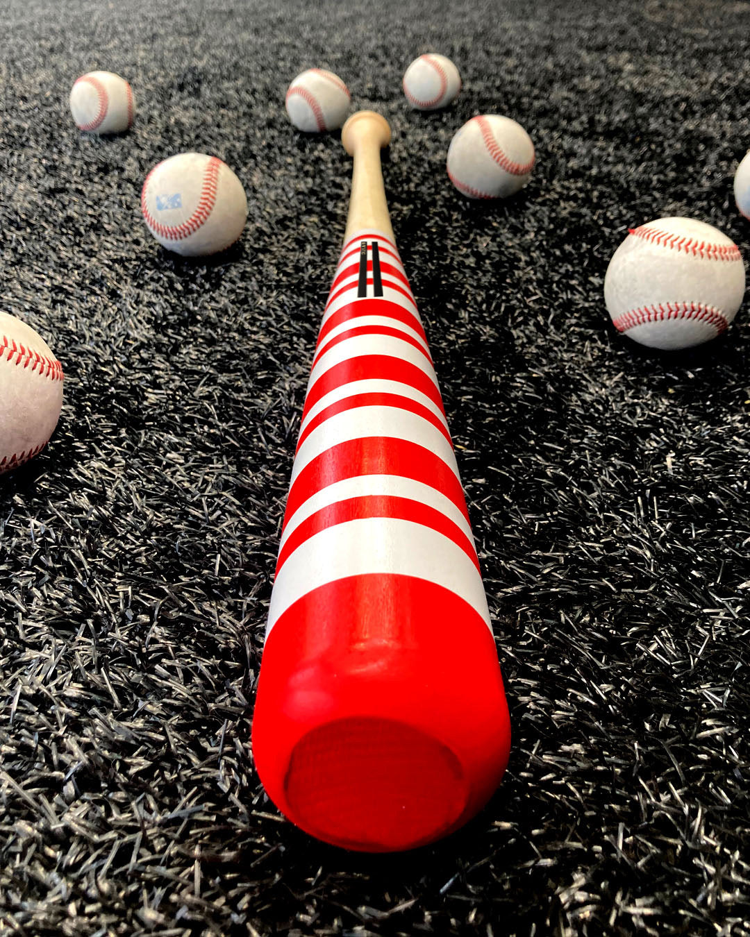 CANDY CANE SPECIAL EDITION WOOD BAT