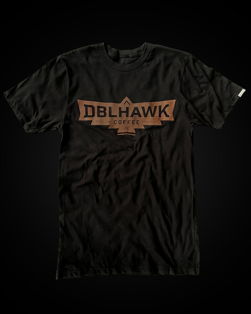 DBLHAWK Black Logo Tee