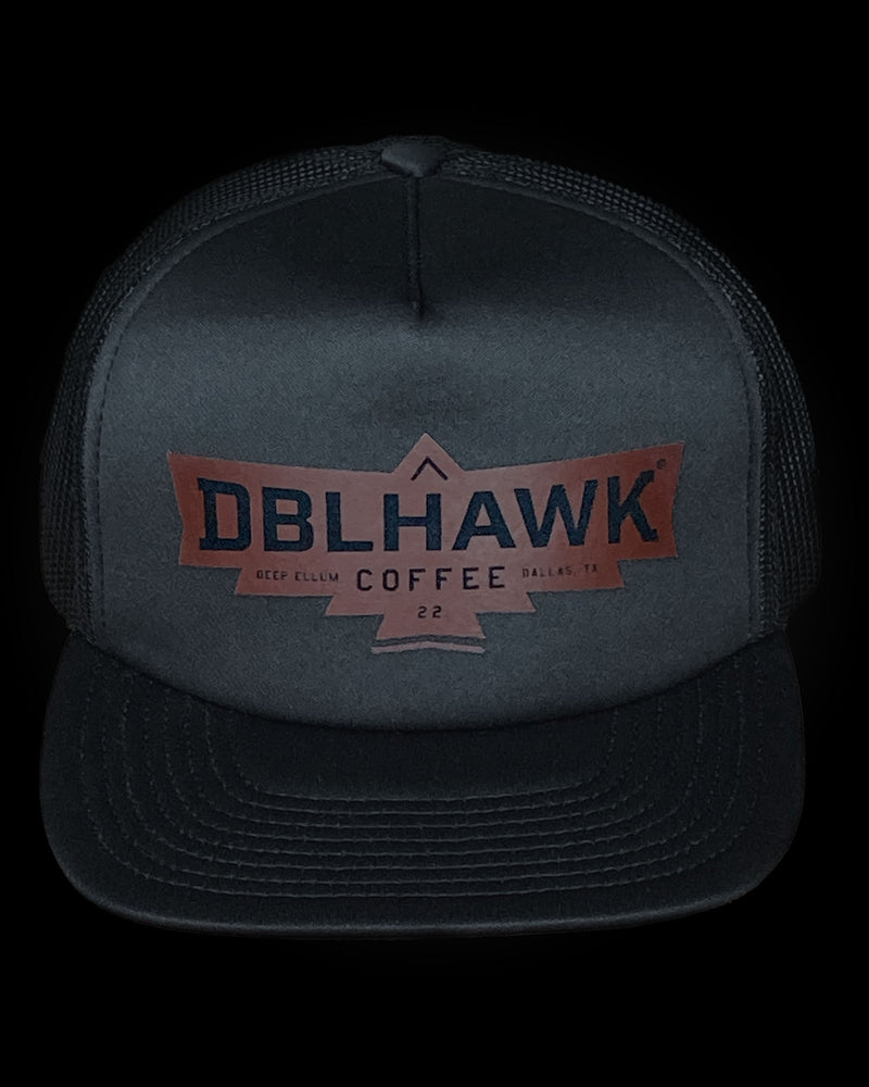 DBLHawk Black Foam Trucker