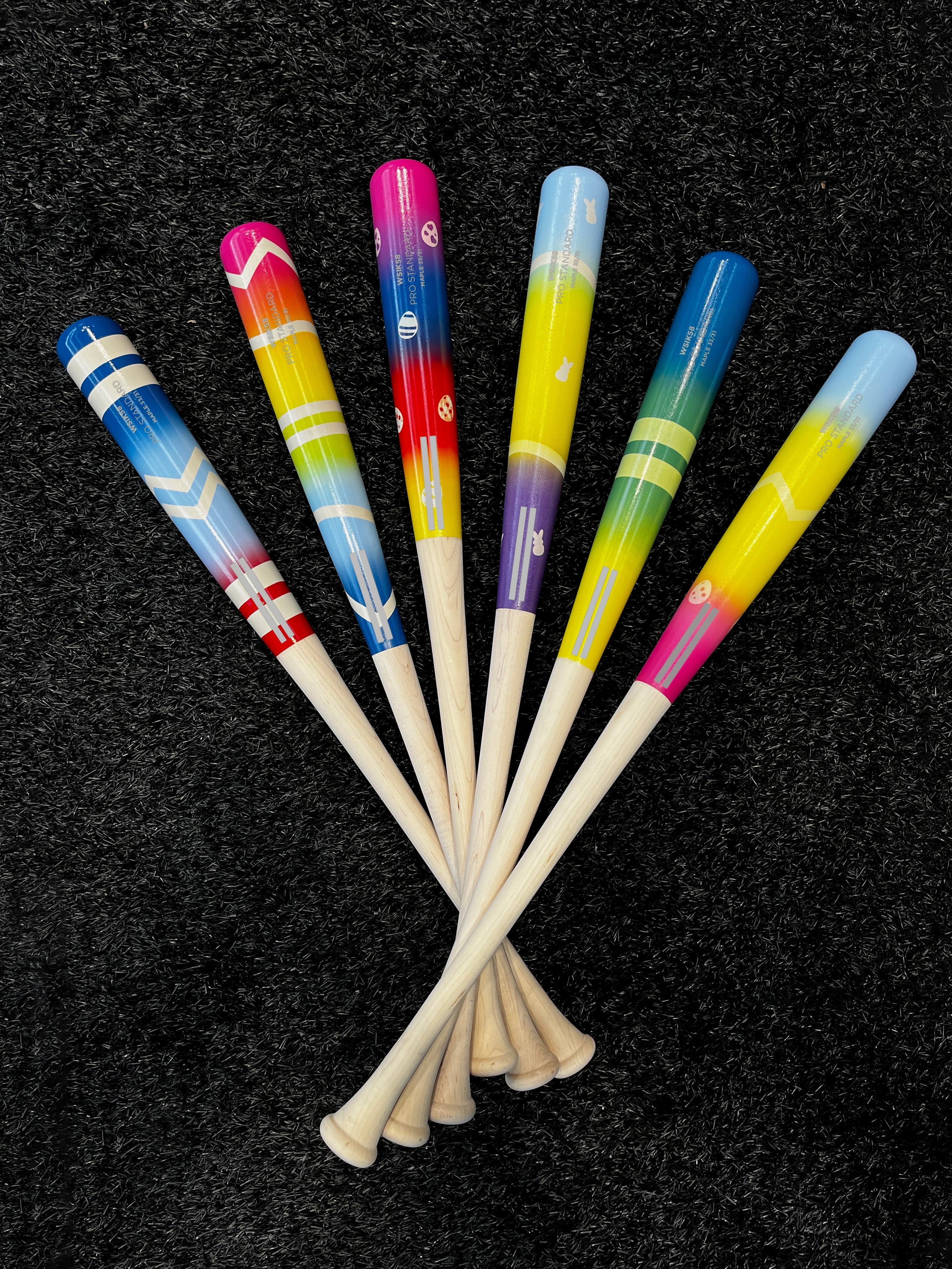 "Egg Party" Factory Artist Collection Wood Bat