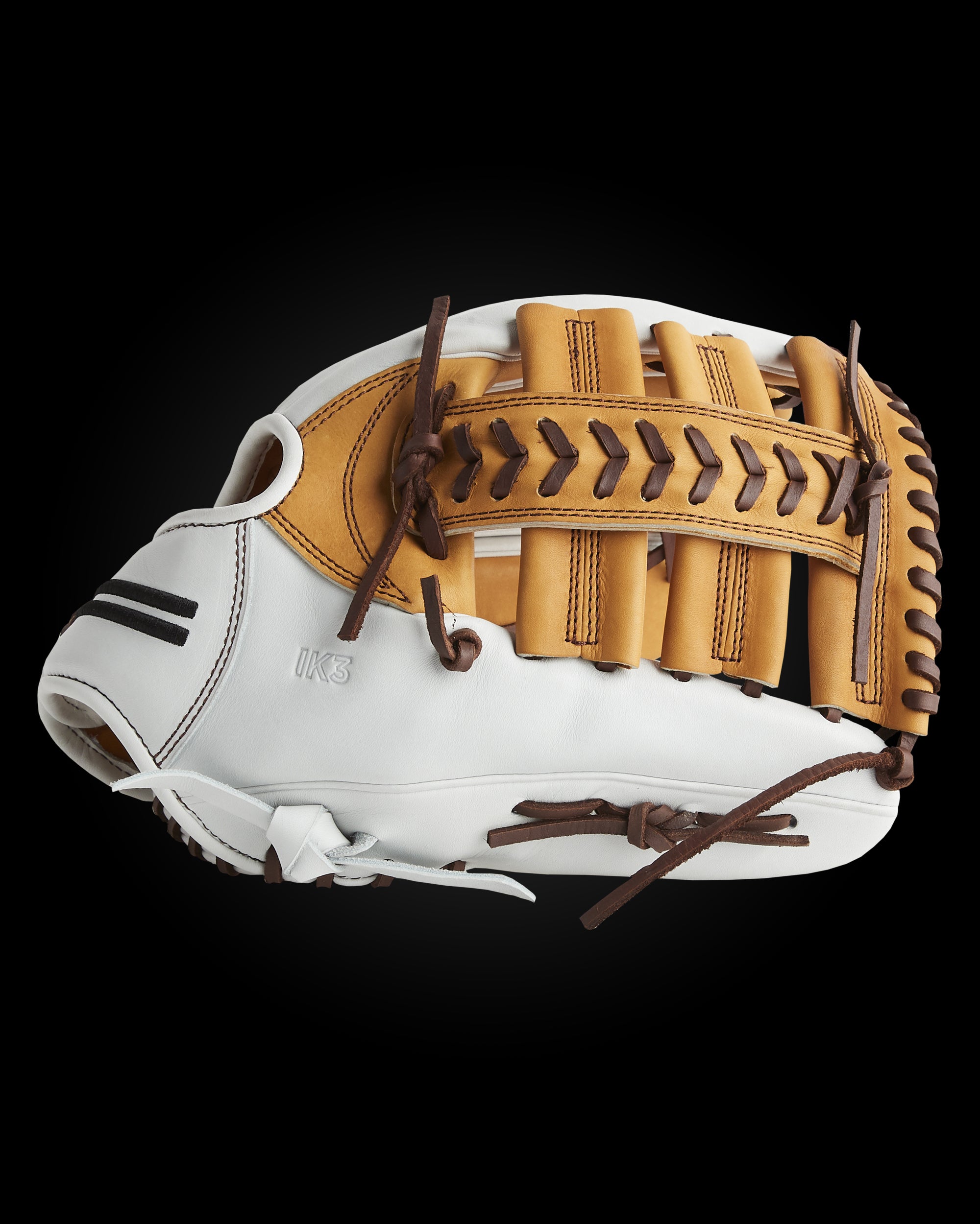 IK3FP SERIES JAPANESE KIP OUTFIELD GLOVE- WHITE HAWK STYLE