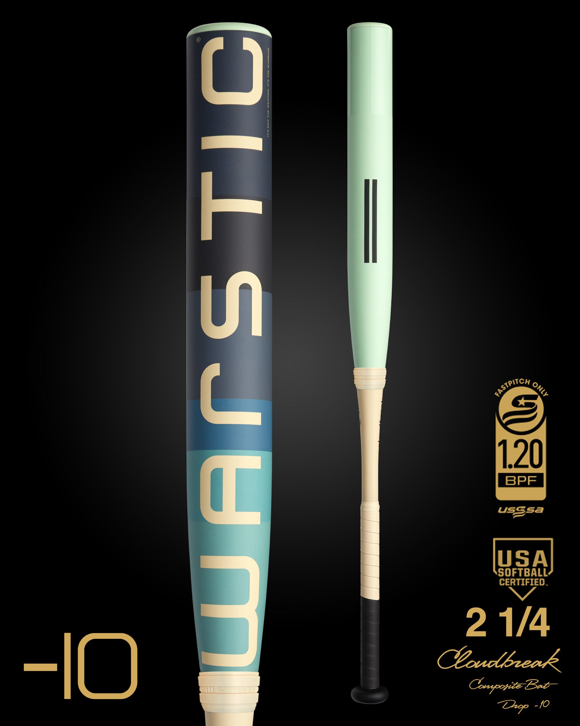 CLOUDBREAK USSSA/USA FULL COMPOSITE FASTPITCH BAT