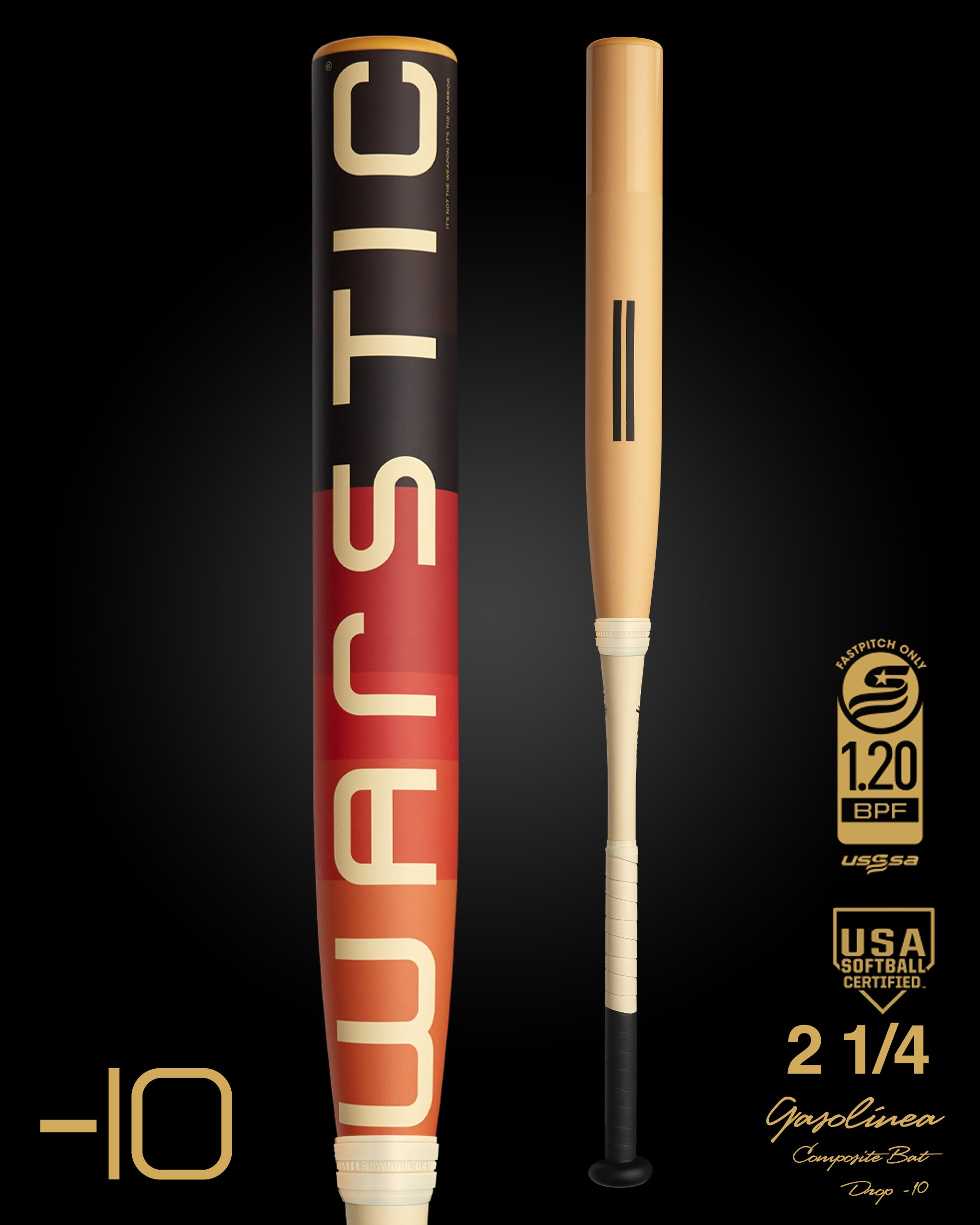 GASOLÍNEA USSSA/USA FULL COMPOSITE FASTPITCH BAT